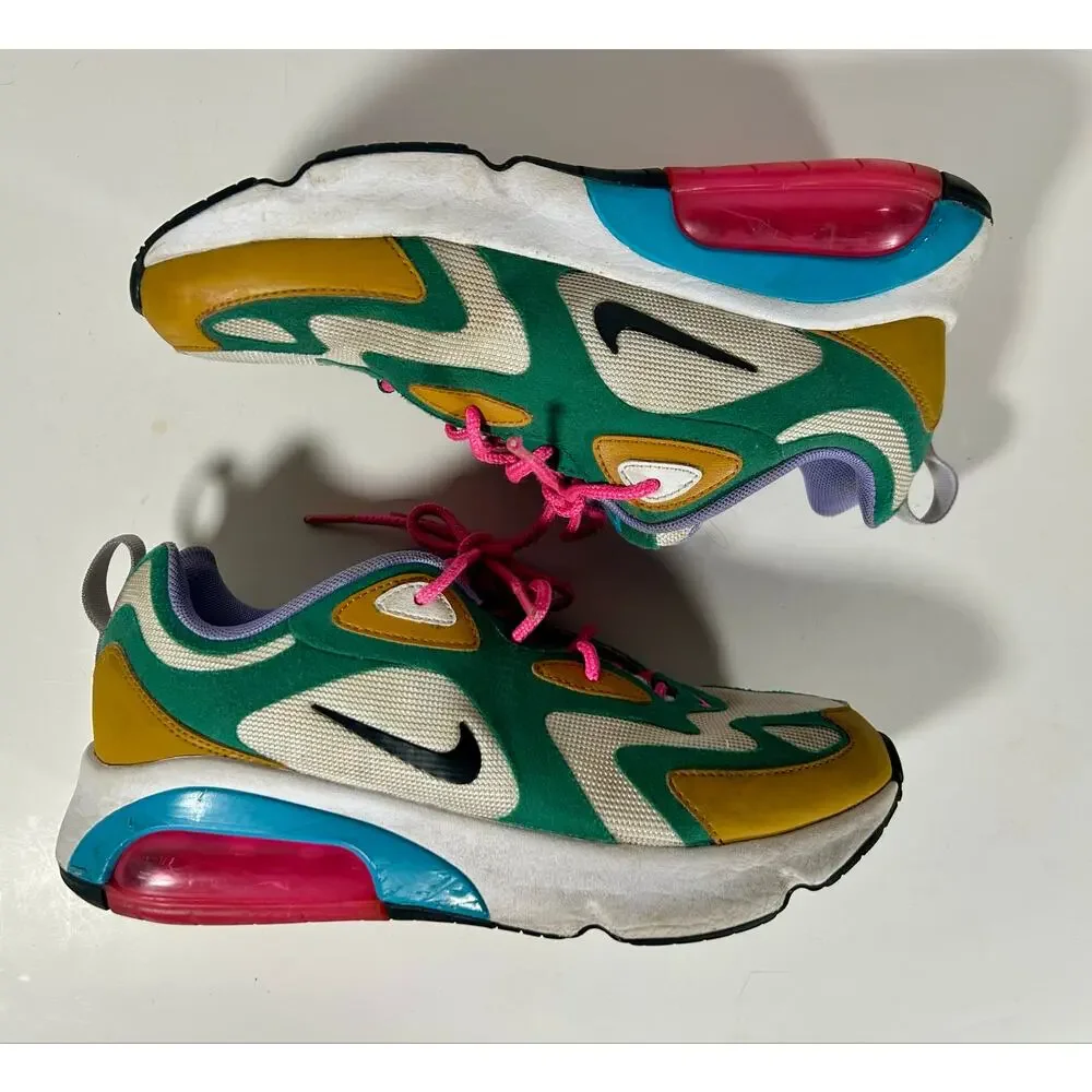 Nike Womens Sz 9 Air Max 200 Sneaker Mystic Green‎ Multicolor